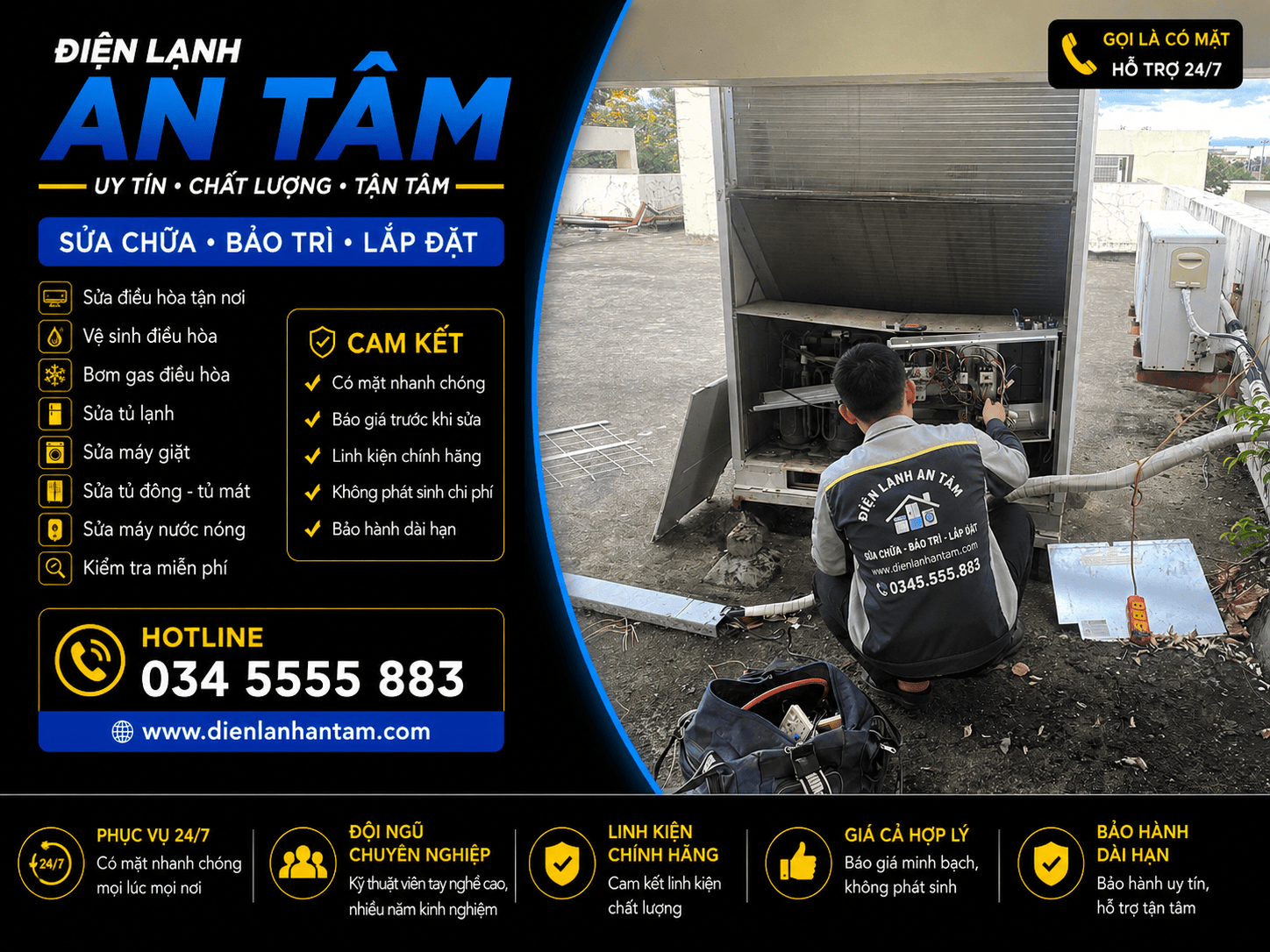 sửa điện lạnh tại thới lai