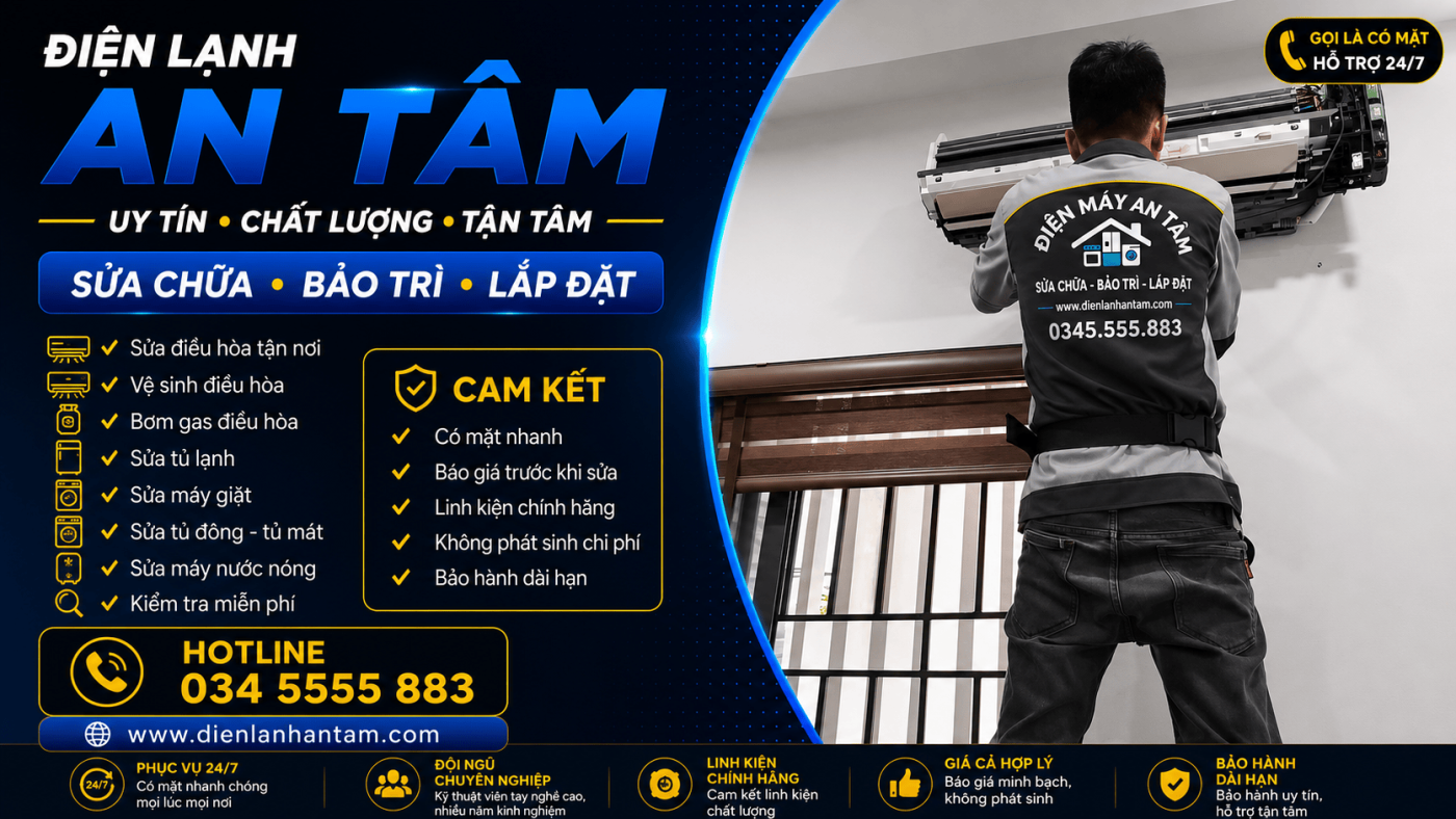 sửa điện lạnh Huyện Hoàng Sa