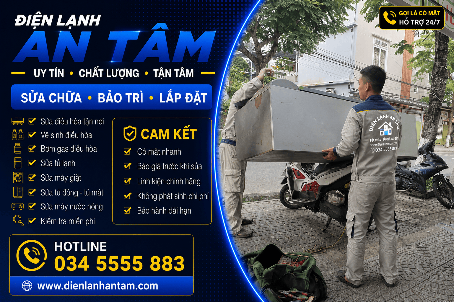 sửa điện lạnh tại TP Tân Uyên