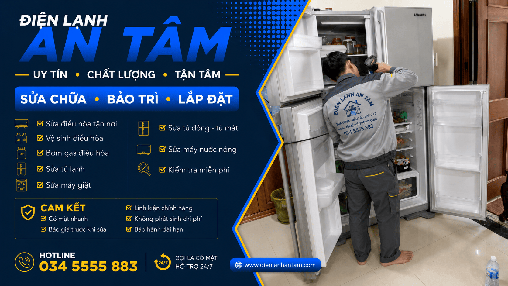 sửa điện lạnh tại Long Biên