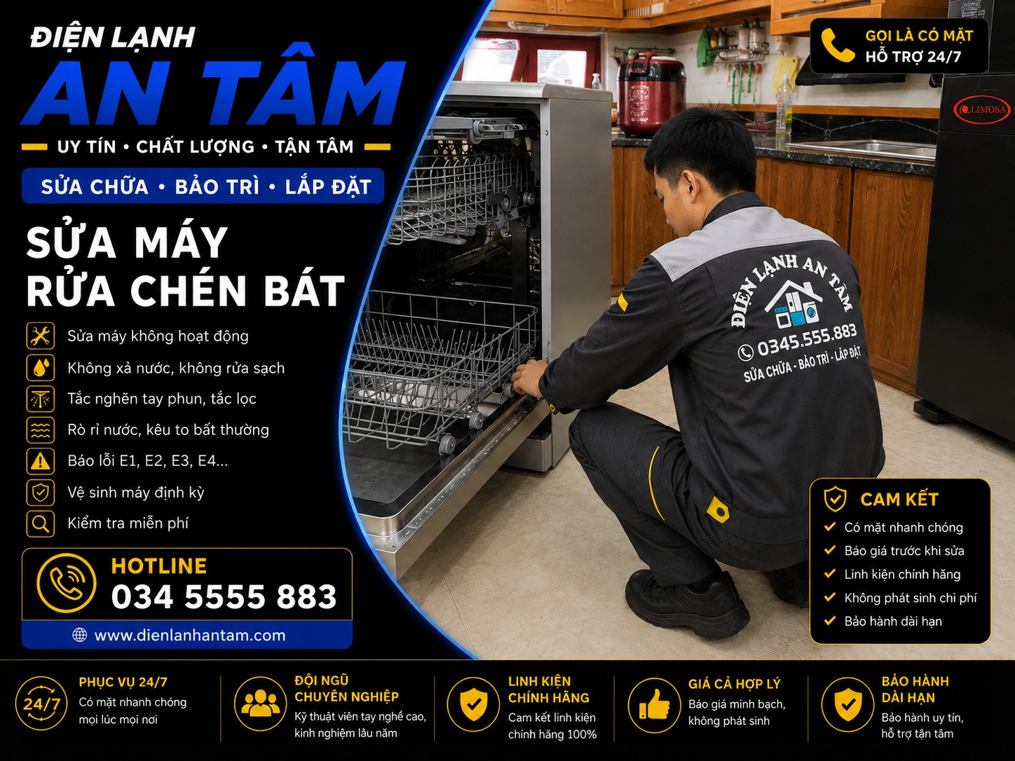 sửa máy rửa chén tphcm