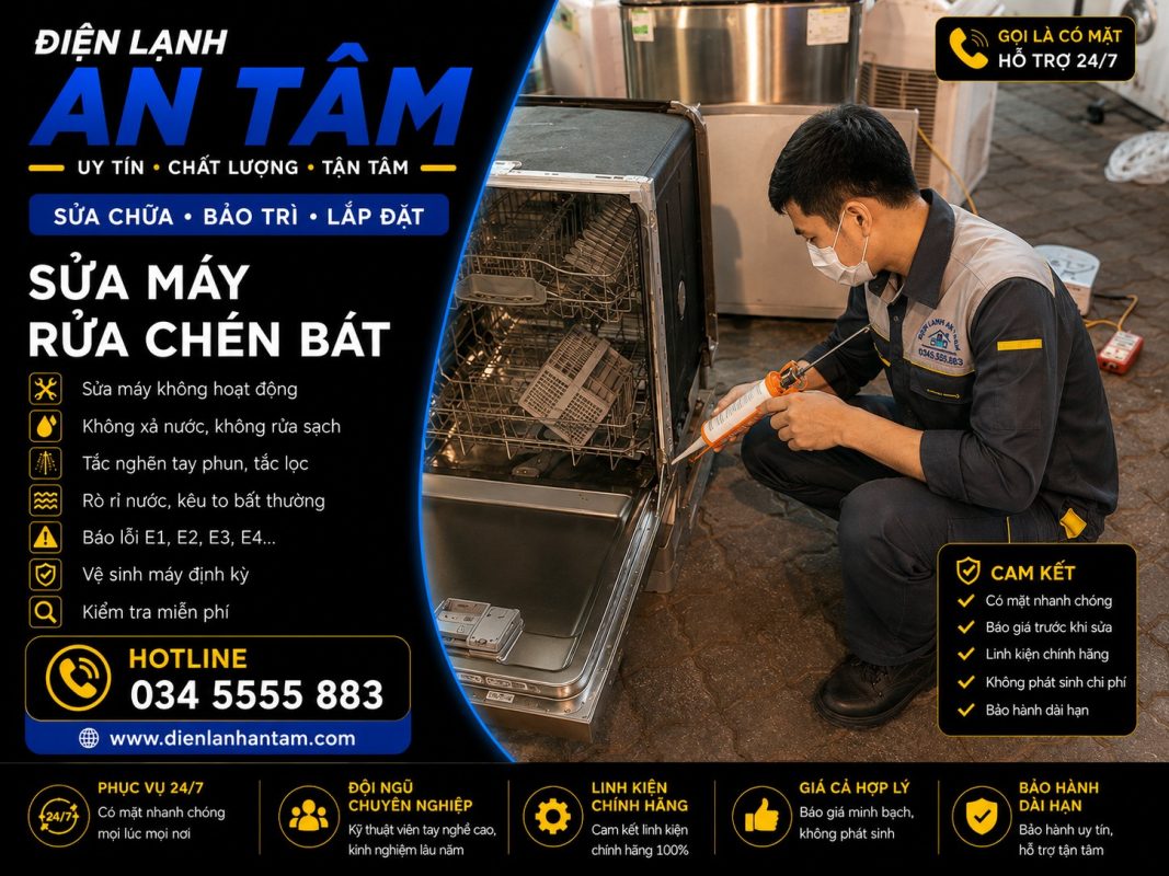 sửa máy rửa chén tại Đà Nẵng
