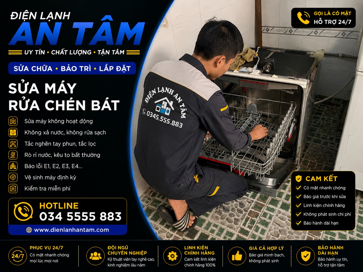 sửa máy rửa chén Bà Rịa Vũng Tàu