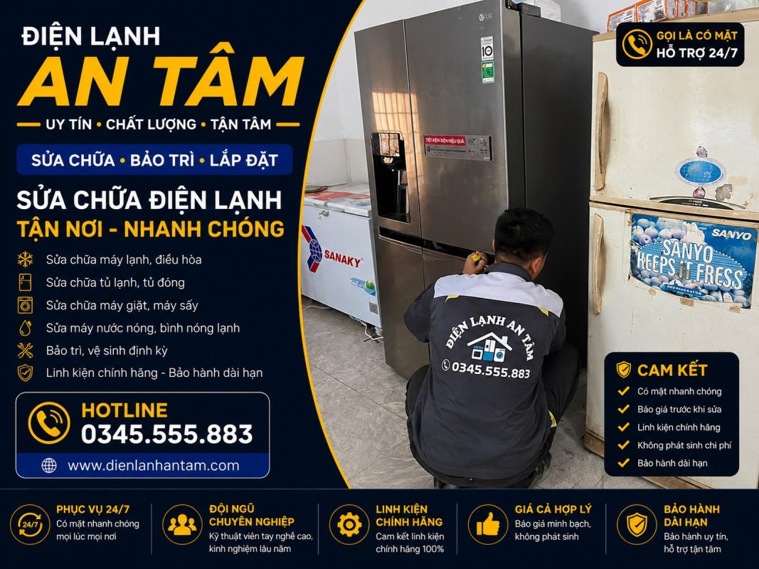 Dịch vụ sửa tủ lạnh Bình Dương