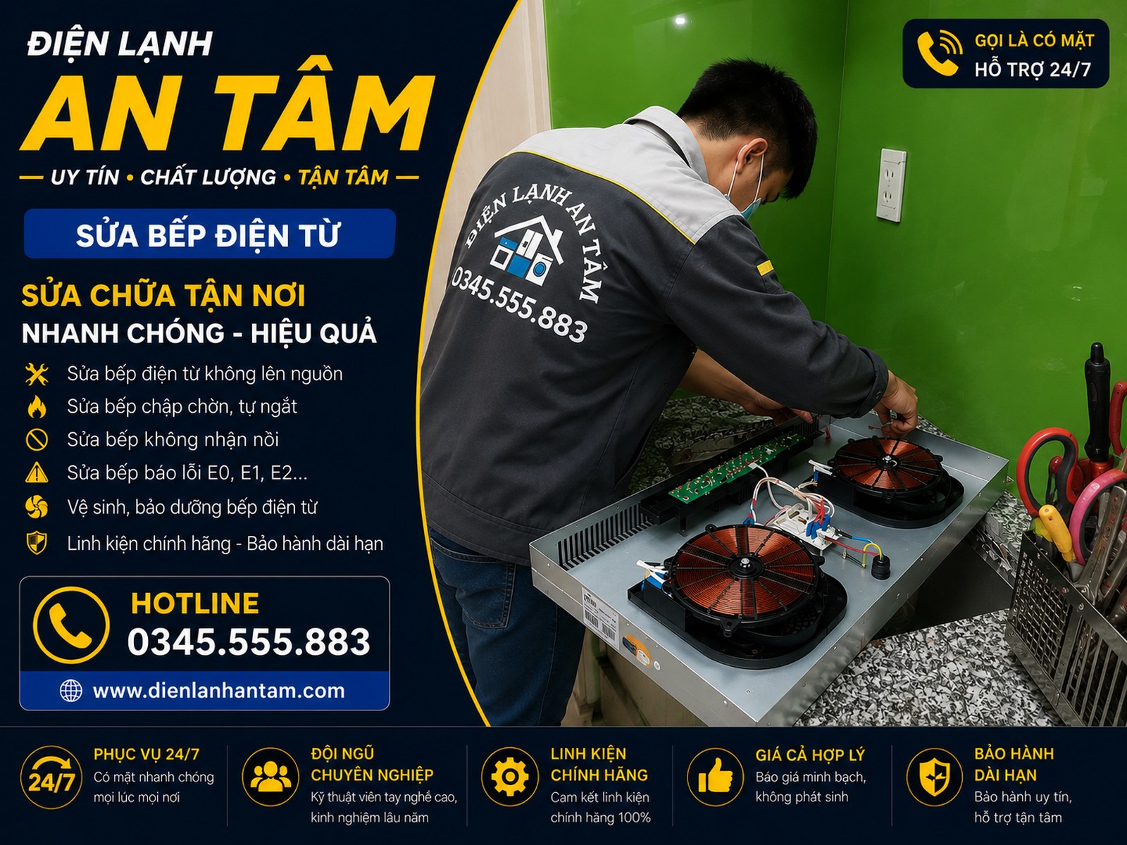 sửa bếp từ tại Hà Nội