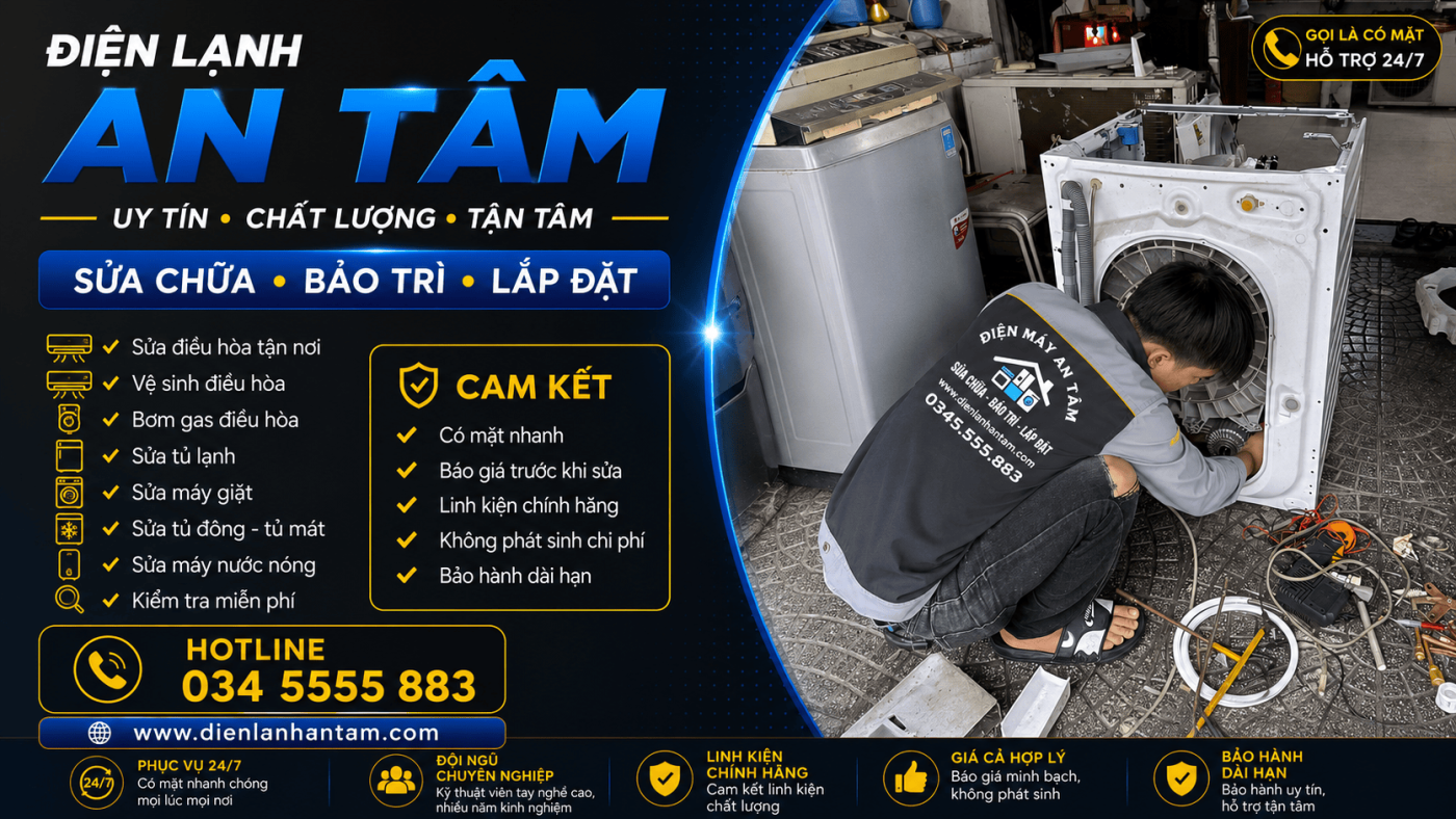sửa máy giặt tại Bà Rịa Vũng Tàu