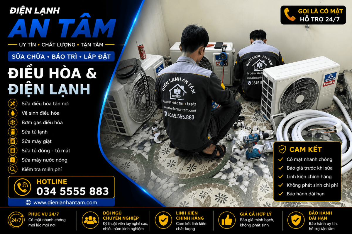 sửa máy lạnh tại nhà TPHCM
