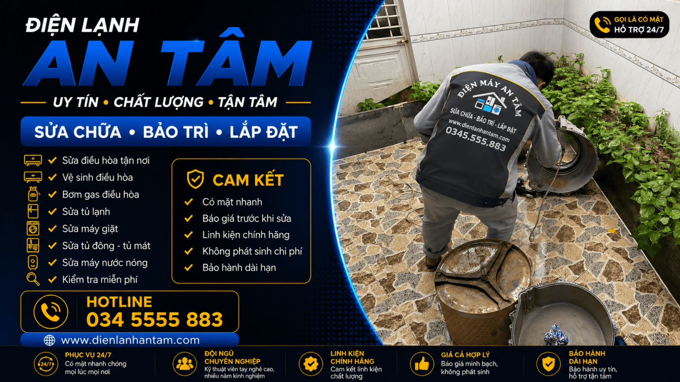 Dịch vụ sửa máy giặt tại Gia Lâm tại nhà