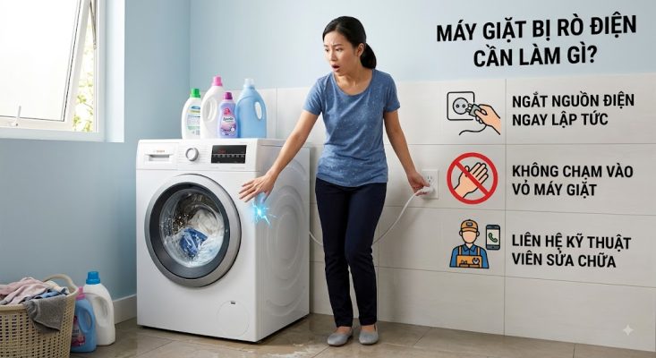 Máy Giặt Bị Rò Điện