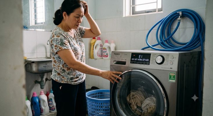 máy giặt không cấp nước