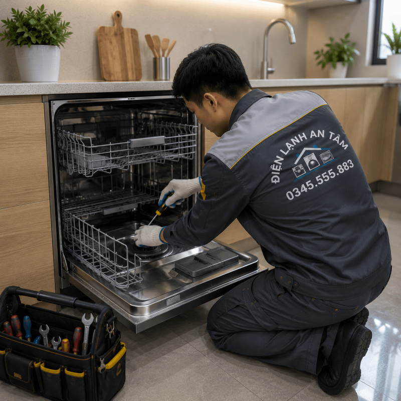 sửa máy rửa bát tại Hà Nội