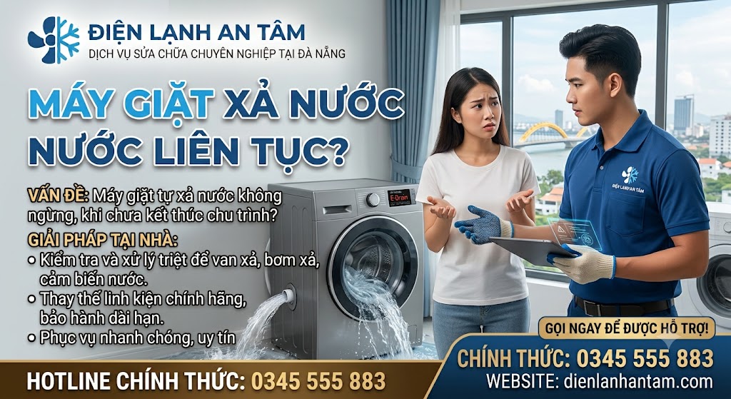 Máy giặt thoát nước quá nhanh