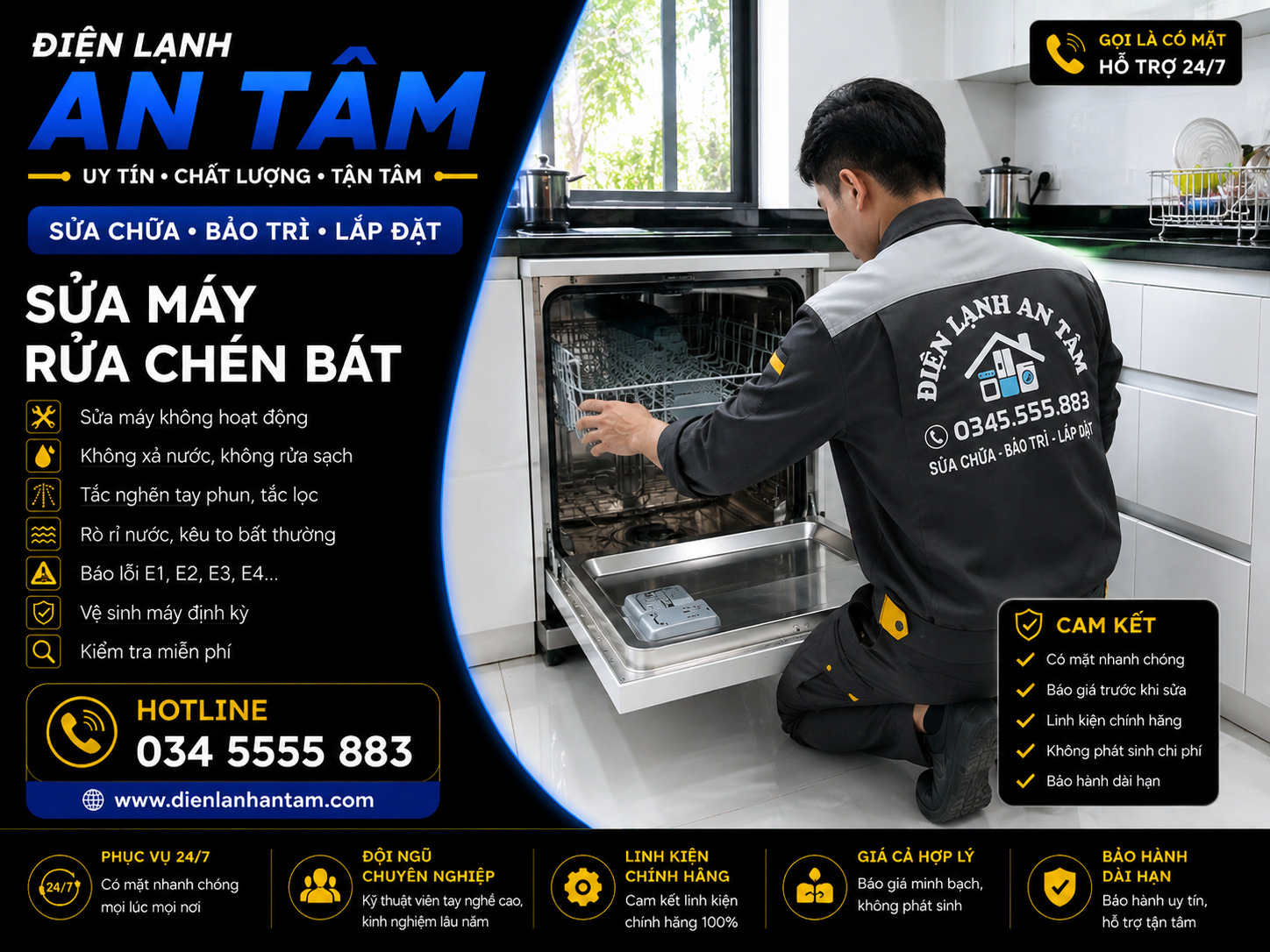 Sửa Máy Rửa Bát Tại Ứng Hòa