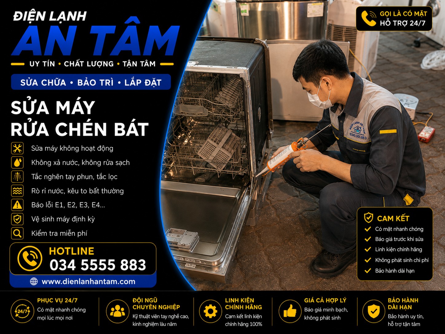 Sửa Máy Rửa Bát Tại Phúc Thọ