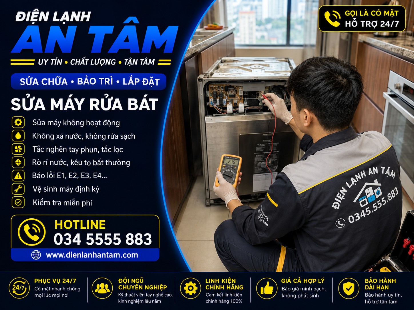 Sửa Máy Rửa Bát Tại Thanh Oai