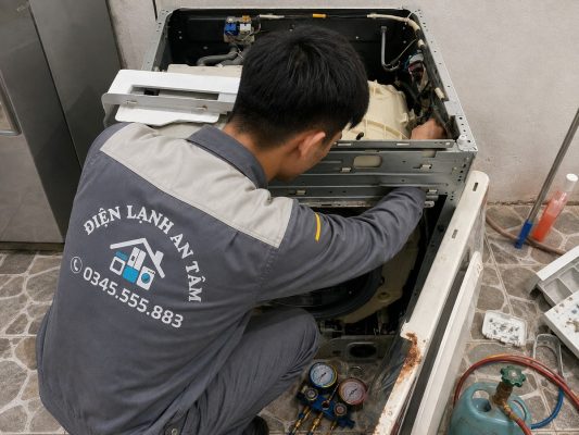 Máy Giặt Tự Dừng Khi Đang Vắt
